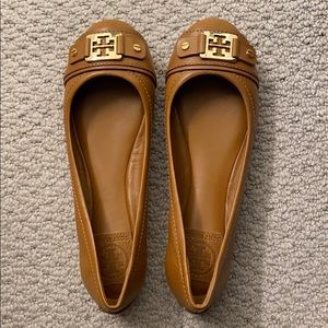 Tory Burch clines ballet tumbled leather flats